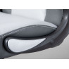 Chaise de bureau moderne en PU gris Alexia