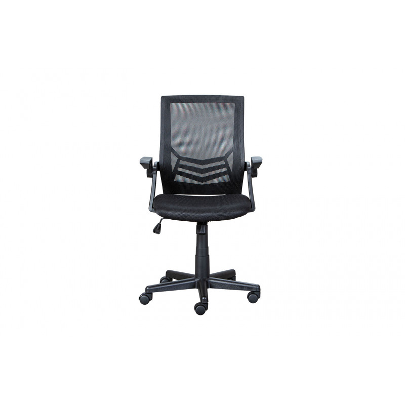 Chaise de bureau moderne en tissu noir Jennifer Noir ou gris — Noir ou gris — vue 3