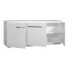 Buffet/bahut design blanc 200 cm Amelie