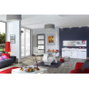 Buffet/bahut design blanc 200 cm Amelie