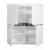 Meuble de rangement design blanc 4 portes Amelie