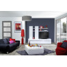 Meuble TV design blanc 220 cm Amelie