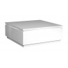 Table basse carrée design blanche Amelie