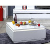 Table basse carrée design blanche Amelie