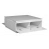 Table basse carrée design blanche Amelie