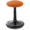 Tabouret ergonomique réglable en hauteur 57-79 cm revêtement tissu Aline