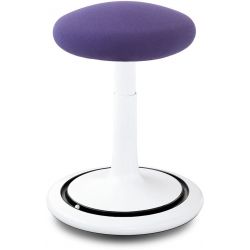 Tabouret ergonomique réglable en hauteur 44-66 cm revêtement tissu Aline