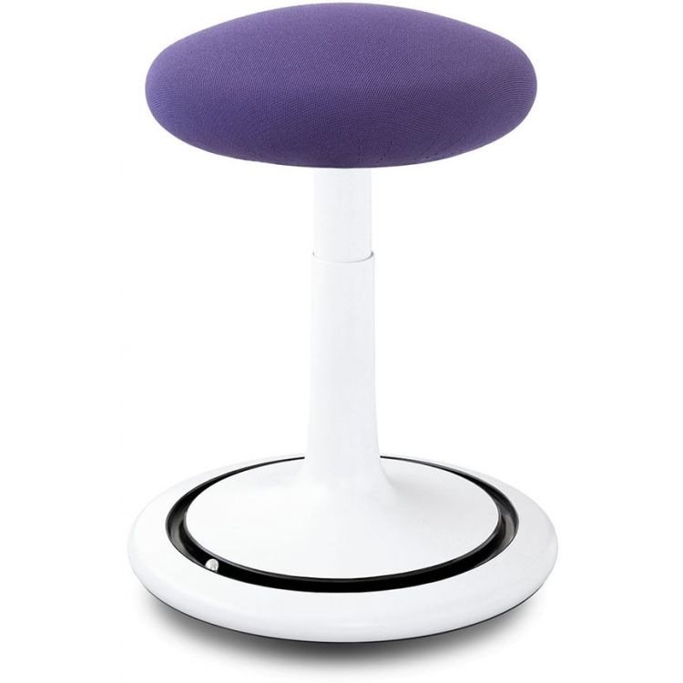 Tabouret ergonomique réglable en hauteur 44-66 cm revêtement tissu Aline