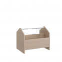 Coffre à jouets contemporain chêne clair Brenda