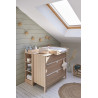 Etagère de rangement contemporaine chêne clair Brenda