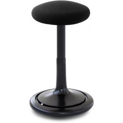 Tabouret ergonomique réglable en hauteur 57-79 cm revêtement tissu Aline