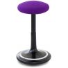 Tabouret ergonomique réglable en hauteur 57-79 cm revêtement tissu Aline