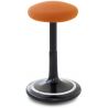 Tabouret ergonomique réglable en hauteur 57-79 cm revêtement tissu Aline