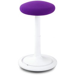 Tabouret ergonomique réglable en hauteur 57-79 cm revêtement tissu Aline