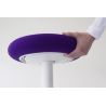 Tabouret ergonomique réglable en hauteur 57-79 cm revêtement tissu Aline