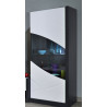 Vitrine moderne blanc/noir Eclipse