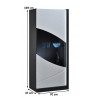 Vitrine moderne blanc/noir Eclipse