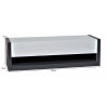 Meuble TV moderne 150 cm blanc/noir Eclipse