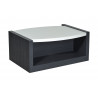 Table basse moderne blanc/noir Eclipse