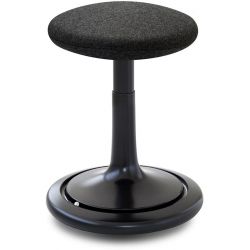 Tabouret ergonomique réglable en hauteur 44-66 cm revêtement 100% laine Aline