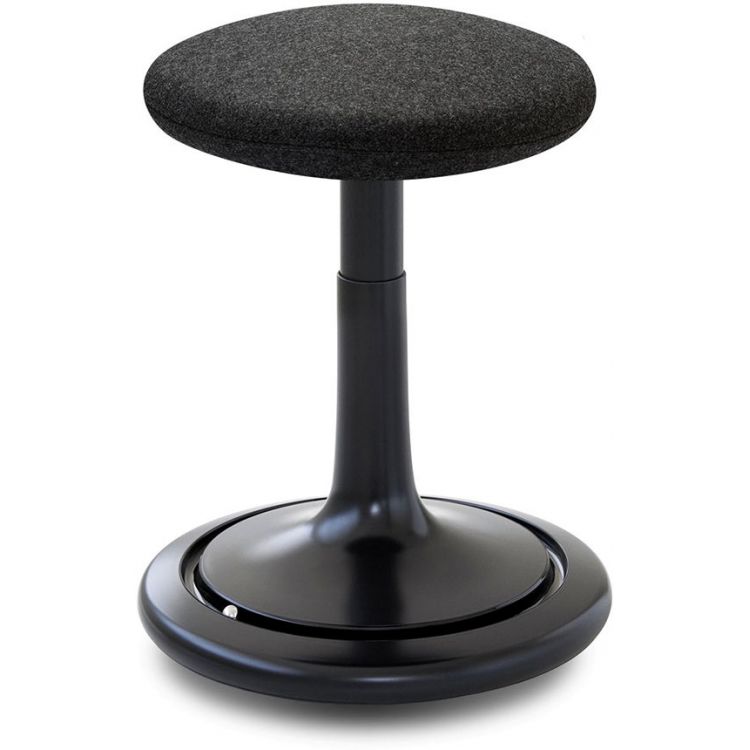 Tabouret ergonomique réglable en hauteur 44-66 cm revêtement 100% laine Aline