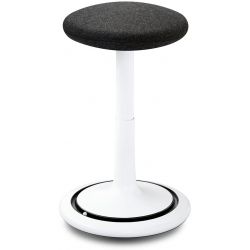 Tabouret ergonomique réglable en hauteur 57-79 cm revêtement 100% laine Aline