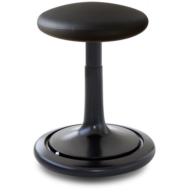 Tabouret ergonomique réglable en hauteur 44-66 cm revêtement similicuir Aline