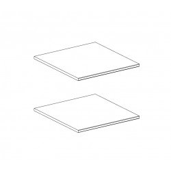 Lot de 2 étagère pour armoire Koaline