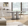 Table de salle à manger extensible contemporain chêne clair Pamela