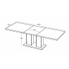 Table de salle à manger extensible contemporain chêne clair Pamela