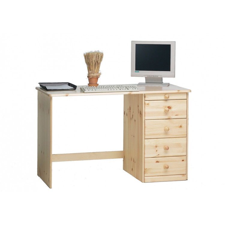 Bureau droit style nature 120 cm Liberia