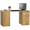 Bureau droit style nature 150 cm Liberia