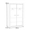 Armoire bébé contemporaine 134 cm Camelia