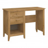 Bureau droit style nature en pin massif Weston