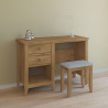 Bureau droit style nature en pin massif Weston