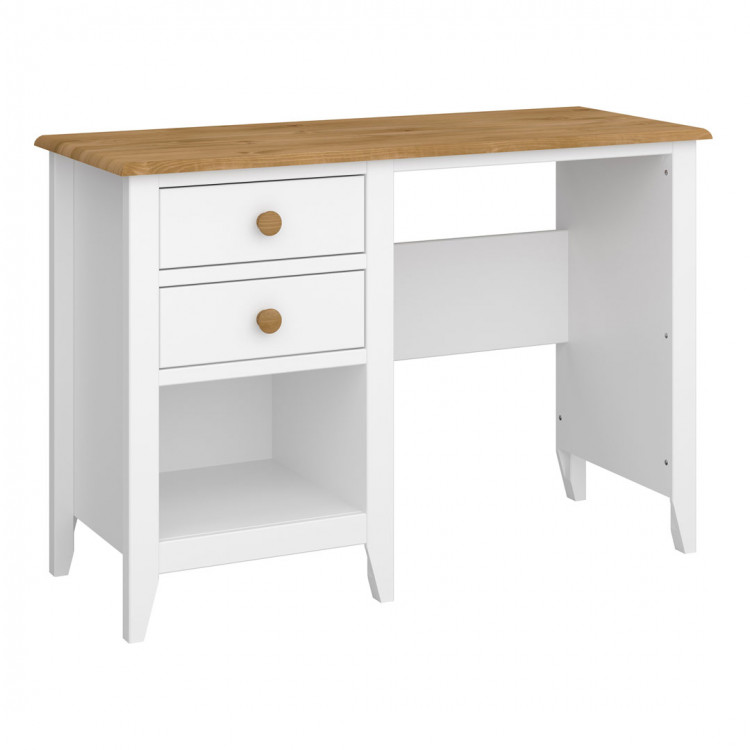 Bureau droit style nature en pin massif Weston