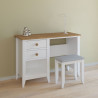 Bureau droit style nature en pin massif Weston