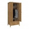 Armoire 85 cm style nature en pin massif Weston