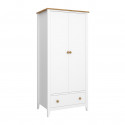 Armoire 85 cm style nature en pin massif Weston