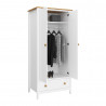 Armoire 85 cm style nature en pin massif Weston