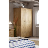 Armoire 122 cm style nature en pin massif Weston