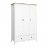 Armoire 122 cm style nature en pin massif Weston