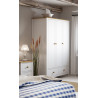 Armoire 122 cm style nature en pin massif Weston