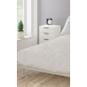 Chevet industriel blanc 3 tiroirs Linea