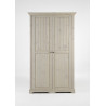 Armoire bébé 120 cm style nature en pin blanchi Amalia