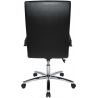 Fauteuil de bureau noir revêtement similicuir Julien