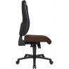 Chaise de bureau réglable en hauteur sans accoudoirs / piétement noir Paul