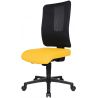 Chaise de bureau réglable en hauteur sans accoudoirs / piétement noir Paul