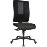 Chaise de bureau réglable en hauteur sans accoudoirs / piétement noir Paul