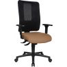 Chaise de bureau réglable en hauteur avec accoudoirs / piétement noir Paul